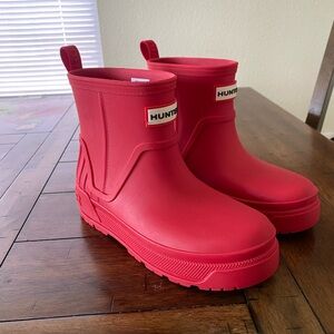 Hunter Kids Vibrant Red Rain Boots